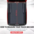 thumbnail image 2 of MOSTPLUS 3-Fold 4.6FT Truck Bed Cover Soft for 2022-2026 Ford Maverick Tonneau Cover Waterproof, 2 of 6
