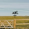 thumbnail image 6 of 1set Owl Squirrel Weather Vane Metal Wind Direction Indicator Measuring Instrument Roof Installation Weathervane for Outdoor Garden Farm Backyard Gazebo Barn Art Decoration Black Black, 6 of 7
