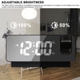thumbnail image 2 of Deago Projection Alarm Clock for Bedroom, LED Digital Clock Projection on Ceiling Wall with USB Charger Port, 180°Projector& Dimmer, Mirror LED Loud Alarm Clock, 2 of 10
