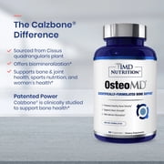 1MD Nutrition OsteoMD لدعم العظام الشامل | مع الكالسيوم هيدروكسيباتيت وفيتامين D3 & أمبير ؛ K2 | 90 كبسولة