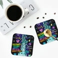 thumbnail image 4 of Yiaed New York City Print Leather Coasters for Drinks - Cup Coasters Coffee Table Kitchen Table Bar, Home & Office Gifts Handmade Drink Coasters-Square, 4 of 6
