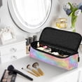 thumbnail image 6 of Hair Tools Travel Bag Heat-Resistant Curling Iron Organizer Bag with Detachable Heatproof Mat Travel Storage Case Pastel Rainbow Tie-dye, 6 of 8