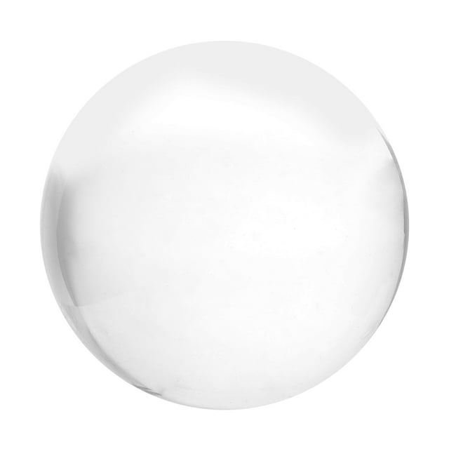 Bola de cristal de 3 cm Fotografía de apoyo Bola de meditación Contacto de esfera de cristal de malabares (blanco transparente)