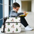 thumbnail image 6 of Water-Resistant 3-Ring Binder Organizer with Multiple Pockets Zipper Binder Bag for Office Cute Snowman and Christmas Tree, 6 of 8