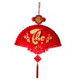thumbnail image 2 of Adornos vietnamitas de Año Nuevo 2024, abanico de papel con borlas de bendición chino Estilo C, 2 of 9