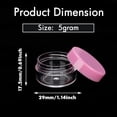 thumbnail image 3 of 3 Gram Sample Containers with Lids, 200 Count Tiny Sample Jars, Empty Lip Balm Containers, Mini Cosmetic Containers with Lids, Makeup Travel Containers with Labels, Mini Disposable Spatulas, 3 of 8