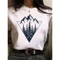 thumbnail image 1 of Maycaur, nueva y divertida camiseta con estampado de luna, camisas blancas y negras para mujer, camiseta de manga corta con cuello redondo a la moda, camisetas de verano, camiseta informal Tan Jianjun unisex, 1 of 2