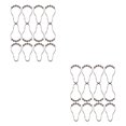 thumbnail image 1 of Wosthever 12 piezas de ganchos enrollables para cortina de ducha, ganchos para barra de baño, anillos, accesorios universales para habitación del hogar, Type8 NO8 Wosthever  CBP227748, 1 of 6
