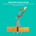 thumbnail image 3 of Sportteer Deck Peg Tent Spring Buckle Plank Hook Spring with Adjustable Deck Peg Stainless Steel for Camping, 3 of 9