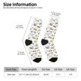 thumbnail image 5 of Yiaed Transport 1 Print Great elasticity Crew Socks Sports socks for Men and Women, 5 of 5