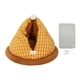 thumbnail image 5 of Cama para gatos con forma de cueva, diseño semicerrado con función de autocalentamiento y capota. M, 5 of 8