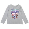 thumbnail image 4 of Marvel Spidey and His Amazing Friends Spider-Man Miles Morales Ghost-Spider Little Girls 2 Pack Long Sleeve T-Shirts Toddler to Big Kid, 4 of 5