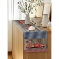 thumbnail image 5 of Table Runner 70 Inches Long for Kitchen Dining, Independence Day Dresser Scarf Farmhouse, Dining Table Decorations for Wedding/Parties, Red Truck Watermelon Star Wooden Grain 13 x 70 In, 5 of 8
