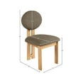 thumbnail image 3 of Meridian Furniture Napa Olive Boucle Fabric Dining Chair (Set of 2), 3 of 8