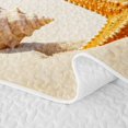 thumbnail image 5 of spefrowx Beach Starfish Twin Quilt Set for Teens, Turquoise Seaside Conch Seashell Sand Twin Coverlet Set, 2pcs, 5 of 7