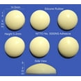 thumbnail image 2 of VATH Self Adhesive Silicone Rubber Feet 14.5mm(L) x 5.2mm(H) 6pcs [RB130], 2 of 2