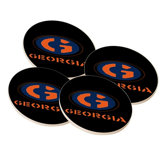 KuzmarK Sandstone Drink Coaster (set of 4) - Georgia