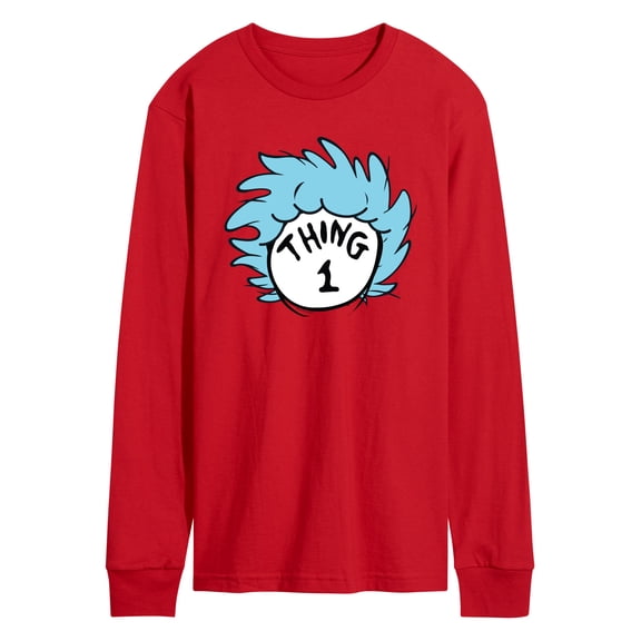 Dr. Seuss - Thing 1 - Men's Long Sleeve Graphic T-Shirt