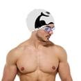 thumbnail image 4 of Gorros de natación de silicona para cabello largo, gorros de natación con orejas cubiertas, gorros de natación impermeables flexibles Jormftte CPB-DE-SSW433-3, 4 of 5