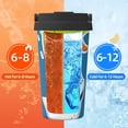 thumbnail image 5 of Fotbe Goose Holding an Umbrella Printed Insulated Travel Coffee Mug Spill Proof Leak Proof Stainless Steel Coffee Tumbler Reusable Coffee Cups with Lids Thermos, 5 of 8