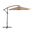 thumbnail image 3 of CorLiving Persist 9ft Tilting Cantilever Patio Umbrella with Powder Coated Steel Frame, Taupe, 3 of 8