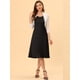 thumbnail image 3 of Semi Sheer Elegan Mangas Largas Bolero Shrug Tops para Mujer Blanco L, 3 of 5