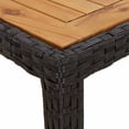 thumbnail image 4 of vidaXL Garden Dining Table Black 250x100x75 cm Poly Rattan, 4 of 4