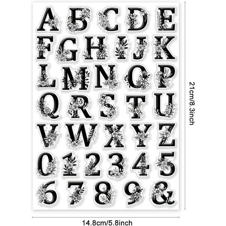 GLOBLELAND Clear Silicone Stamps For Card Making, Scrapbooking, Photo Album Decoration, Photo Journal, 15 X 15 Cm