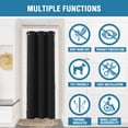 thumbnail image 4 of Doorway Curtain Jet Black 42"W x 80"L (Pack of 1) Bedroom Thermal Insulated Soundproof Room Divider, 4 of 8