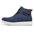 thumbnail image 3 of Flyland Men Chukka Boots Hand-Stitching Casual Leather Sneakers Shoes Lace Up Men's Ankle Boot, 3 of 7