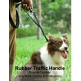 thumbnail image 4 of Correa para perro TINMARDA, resistente, absorbe los golpes de 4 a 6 pies, negra, 4 of 7