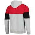thumbnail image 3 of Men's Fanatics Red Chicago Bulls Contrast Pieced Pullover Hoodie, 3 of 3