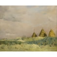 thumbnail image 2 of Jean Charles Cazin 14x12 Gold Ornate Wood Frame and Double Matted Museum Art Print Titled - The Three Stacks (Between 1841 and 1901), 2 of 4