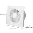 thumbnail image 2 of Exhaust Fan Energy-saving Wall Mounted Vent Fan Anti-Mosquito Design Ventilator Extractor Fan For Bathroom Kitchen Toilet ,High-Efficiency, 2 of 6