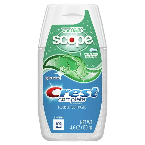 Crest Complete MultiBenefit Whitening Minty Fresh Flavor Liquid Gel