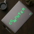 thumbnail image 4 of CoreLiving Glow in The Dark Stickers Set with Self Adhesive Alphanumeric Luminous Letters and Numbers for Mailbox Keyboard Wall Car 36 Pieces Green, 4 of 8