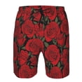 thumbnail image 3 of Fotbe Rose Flowers Trajes de Baño Estampados para Hombre, Shorts de Verano de Secado Rápido, Ropa de Playa, Bañadores-Large, 3 of 6