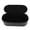 Black, variant on Nieyigj Hair Styling Tool Storage Bag Splash & Scratch Proof PU Leather Portable Hair Dryer Carrying Case Toiletry Kit 13.2 x 5.5 x 5.1 inches, Black