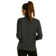 thumbnail image 2 of Women's Polar Fleece Full Zip Up Winter Jacket (M, Charcoal), 2 of 4