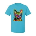 thumbnail image 2 of Wild Bobby, Cats Are Like Potato Chips Colorful Rainbow Cat Animal Lover Men's Graphic T-Shirt, Light Turquoise, 5XL, 2 of 3