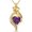 February - Plum Blossom, variant on Midir&Etain  Birthstone Necklace 14K Gold Plated Birth Flower Pendant Birthstone Jewelry Birthday Gift for Mom Grandma Women