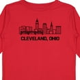 thumbnail image 4 of Inktastic Cleveland Ohio Skyline Boys or Girls Long Sleeve Toddler T-Shirt, 4 of 5