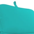 thumbnail image 4 of Jordan Manufacturing Sunbrella 74" x 22" Canvas Aruba Turquoise Solid Rectangular Outdoor Chaise Lounge Cushion with Ties and Hanger Loop, 4 of 11