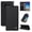 Black, variant on Wallet Phone Case for Samsung Galaxy Note 8, Kickstand and 2 Card Slots, Shockproof and Scratch Resistant, Blue