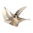 thumbnail image 2 of Jeankak Hélice, 4 aspas anticorrosión Hélice de Cobre de Alta Resistencia para lanchas rápidas de Carreras para Barcos de Gasolina de 26Cc 30Cc Ecomeon no, 2 of 5