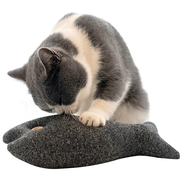 Cat Catnip Toy Stuffed: Fish Design Kitten Teething Toy Cat Chew Toy for Biting