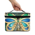 thumbnail image 3 of HELLHERO Space-Efficient Makeup Case Organizer Women & Men Gemstone Butterfly PouchGemstone Butterfly Pouch Hand-Held Travel Cosmetic Organizer Travel, 3 of 6