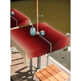 thumbnail image 2 of Outdoor Tablecloths with Umbrella Hole & Zipper, Dark Red Yellow Ombre 54x54 Inch Square Tablecloths, Farmhouse Modern Gradient Art Waterproof Table Cloth, Patio/Pool/Picnic Table Covers, 2 of 8