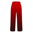 thumbnail image 4 of Ombre Pants Loose for Women Elastic Waist Faux Cotton Linen Pants for Beach and Daily Wear, 4 of 6