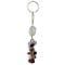 Channel Set Rainbow Gem - Jewels Fashion Semi Precious Tumbled Healing Stone Keychain with Hanging Charm’s,Women's Accessories, Handbag,Wallet Accessories,Key Rings,Key chain, Car Key,Tote Bag,Cell Phone (Rainbow)
